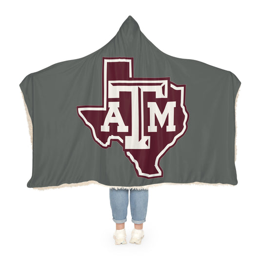 Texas A&M Logo Snuggle Blanket | College Team Hooded Throw