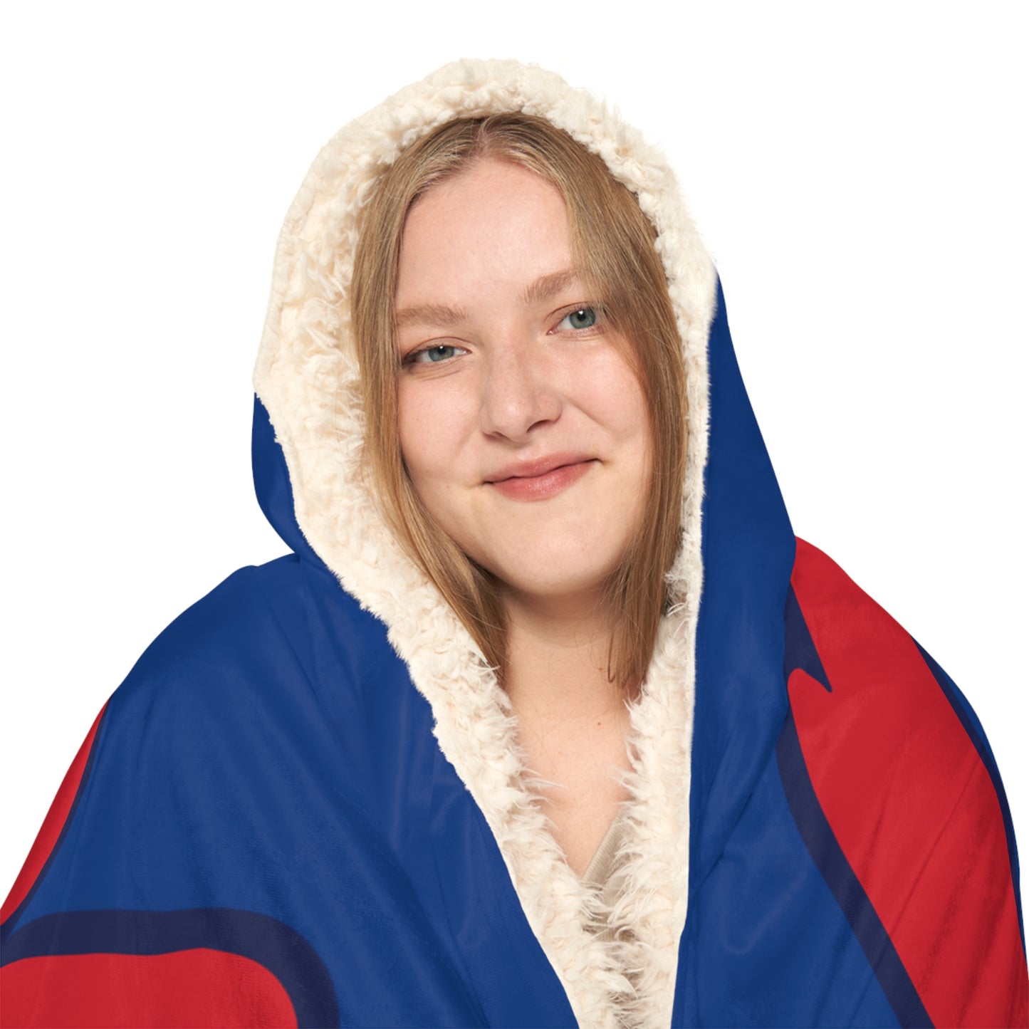 Red Script M Monogram Snuggle Blanket | Hooded Throw Blanket