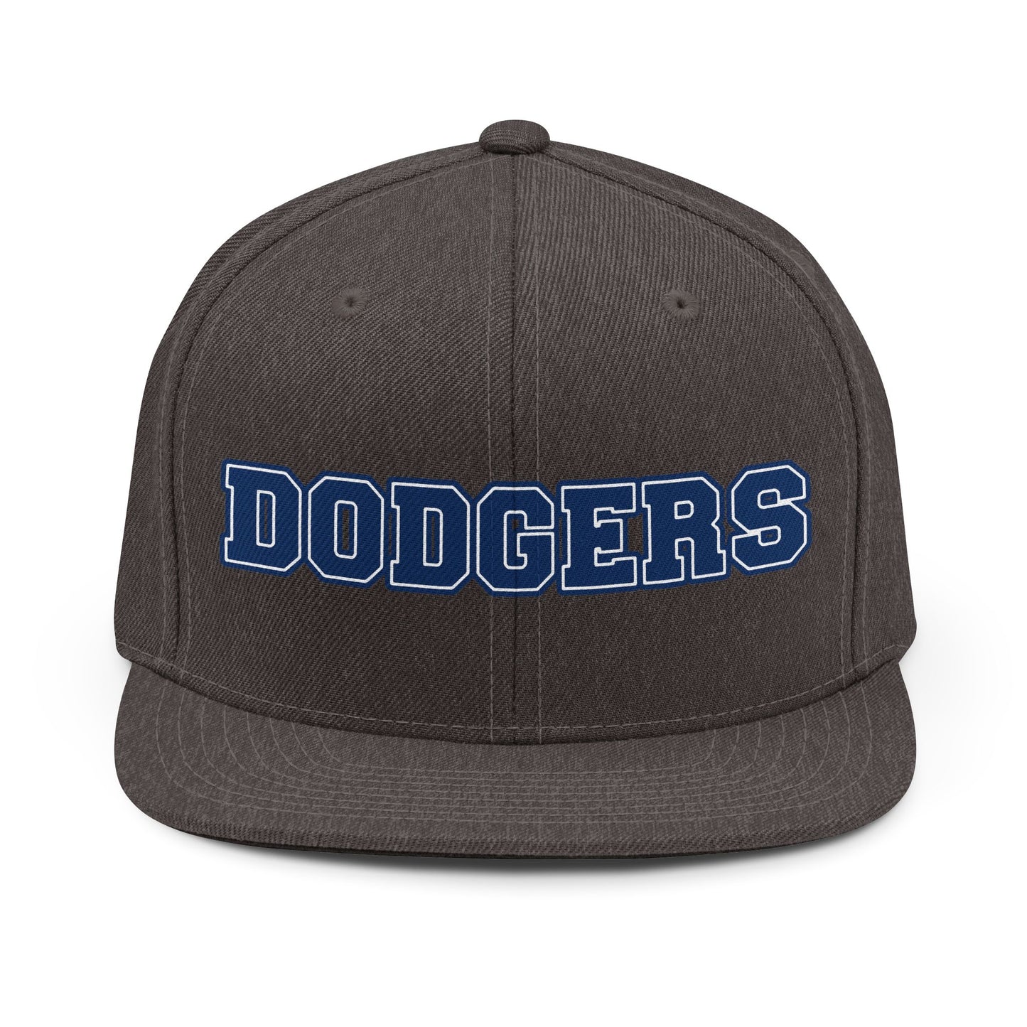 Dodgers Embroidered Snapback Hat | Baseball Team Script Cap