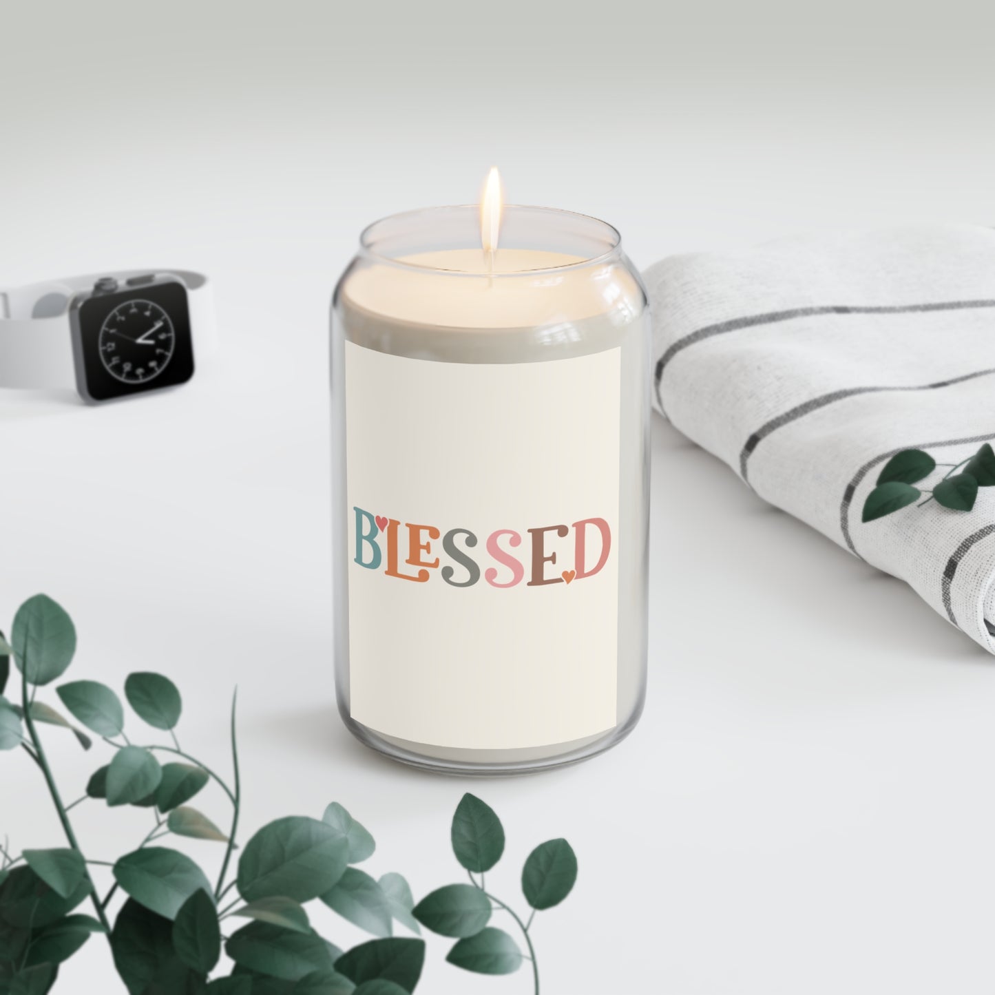 Blessed Retro Lettering Candle | Soy Jar Candle 13.75oz