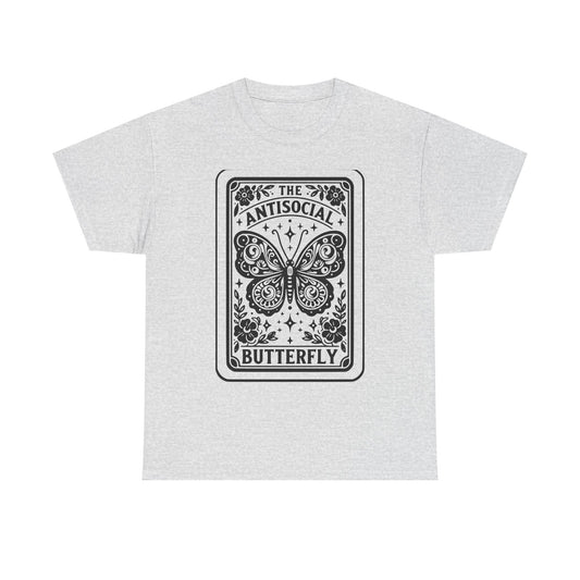 Antisocial Butterfly T-Shirt | Decorative Butterfly Illustration