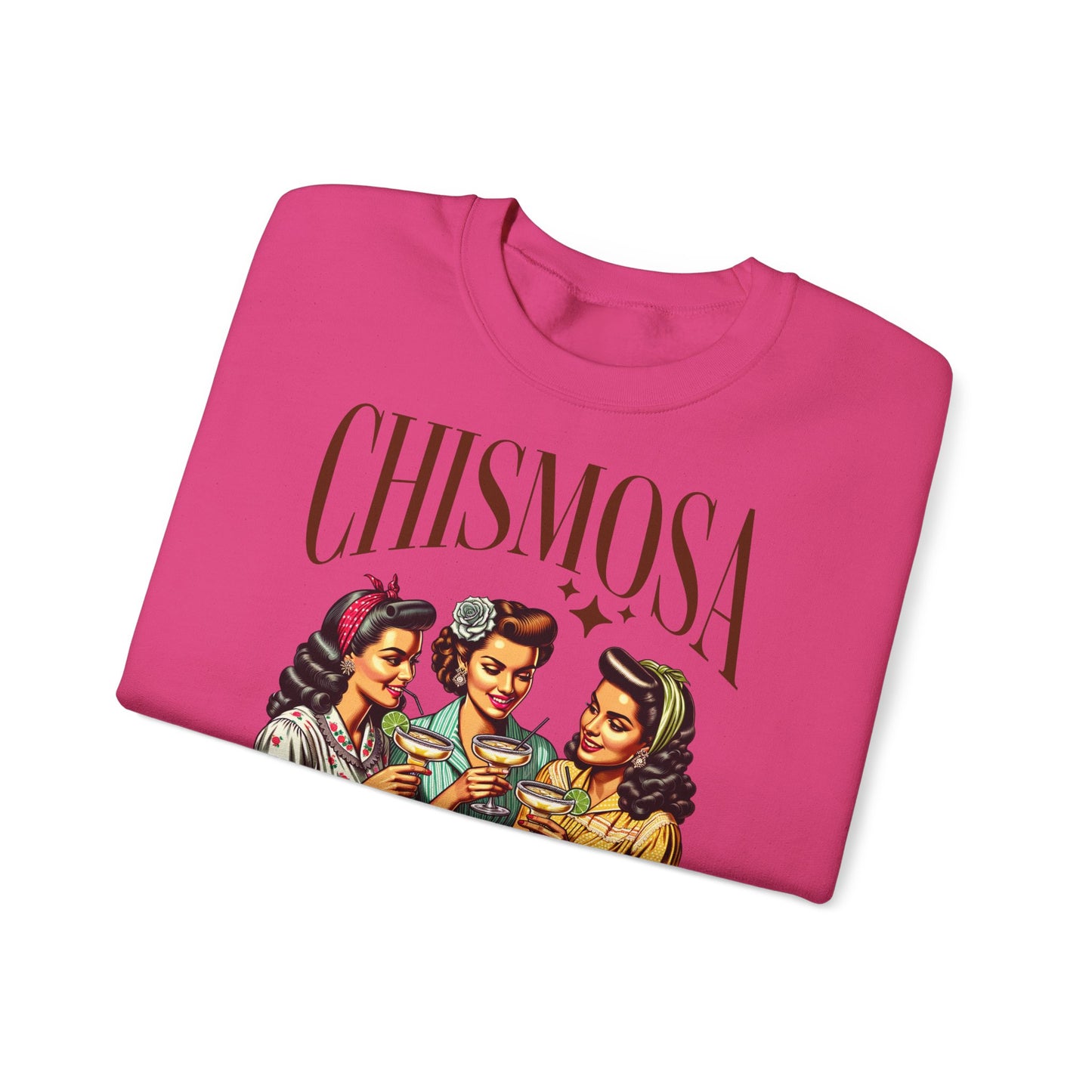 Chismosa Social Club sweatshirt | Retro women drinking cocktails crewneck