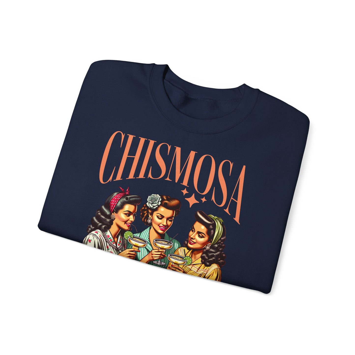 Chismosa Social Club Sweatshirt | Retro Women Chatting Graphic