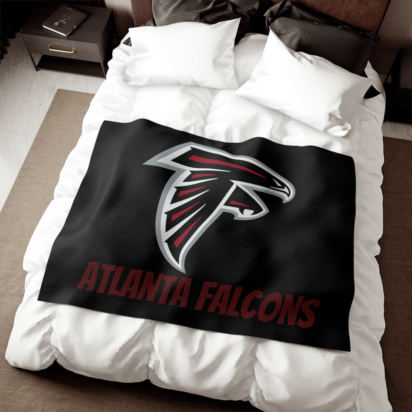 Atlanta Falcons logo Sweatshirt Blanket | NFL team fleece throw