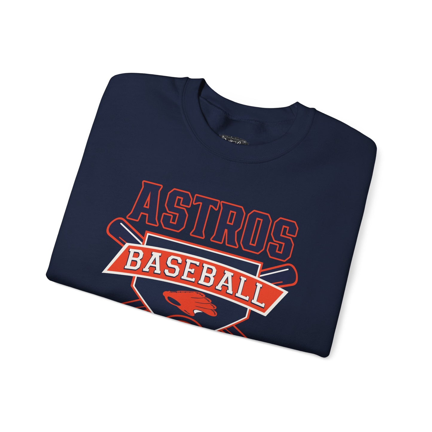 Astros Baseball Crewneck Sweatshirt | Baseball Team Logo Pullover