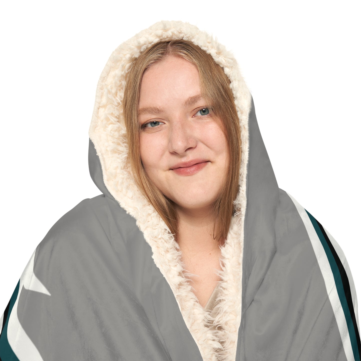 Eagle Head Snuggle Blanket | Hooded Fleece Throw