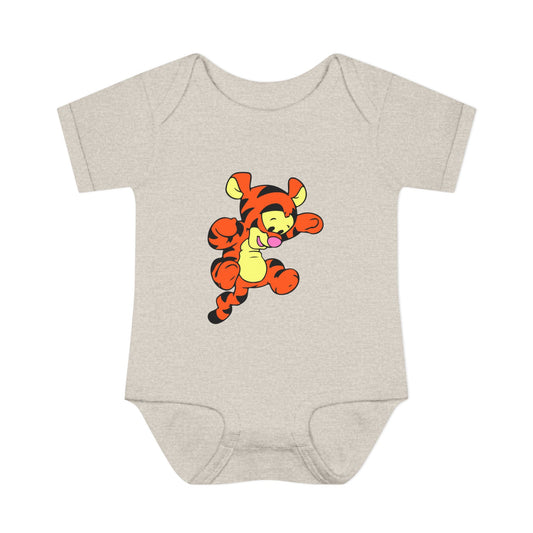 Cute Tiger Cub Infant Bodysuit | Cartoon Baby Tiger Onesie
