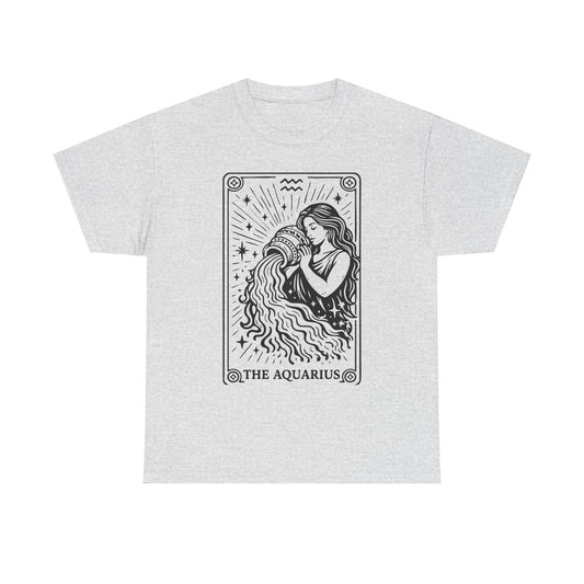 Aquarius Water Bearer tee | Zodiac astrology shirt, The Aquarius tarot design