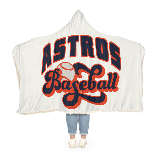 Astros Baseball Snuggle Blanket | Team Logo Hooded Throw