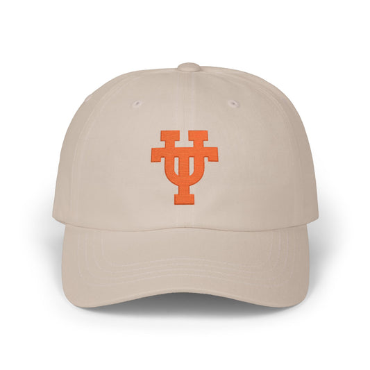 Orange Block Monogram UT Dad Cap | Embroidered University Lettering