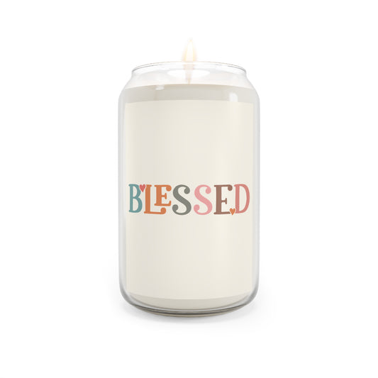 Blessed Retro Lettering Candle | Soy Jar Candle 13.75oz