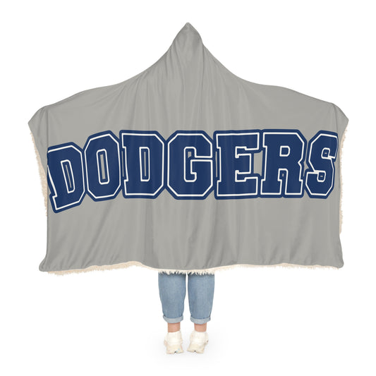 Dodgers Script Logo Snuggle Blanket | Hooded Throw, Team Fan Fleece