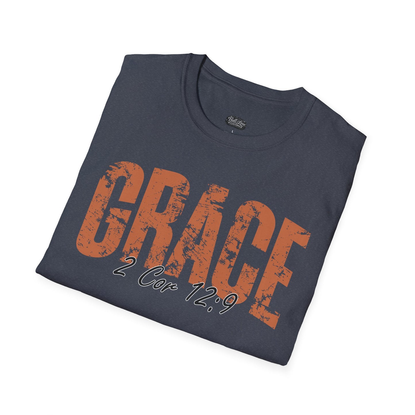 Grace 2 Cor 12:9 T-Shirt | Christian scripture faith tee