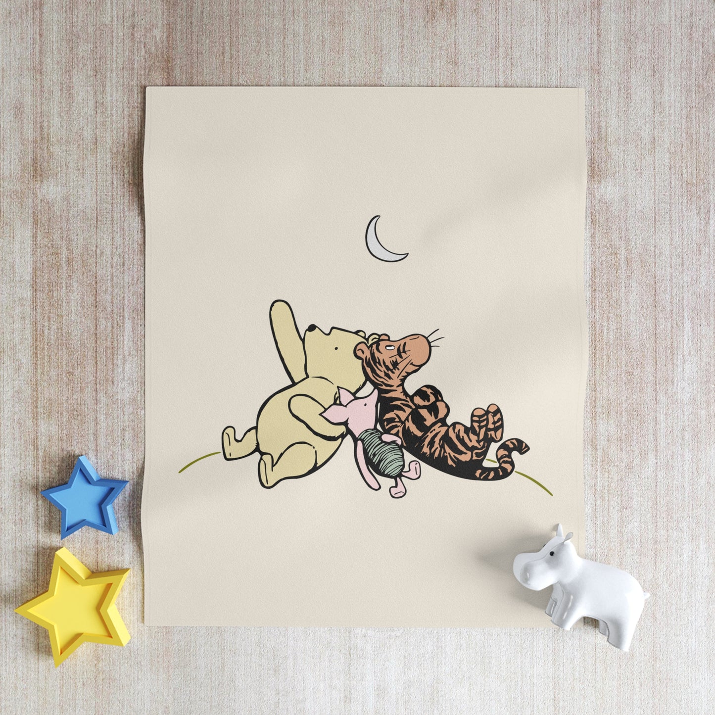 Winnie the Pooh & Tigger Moon Gazing Throw Blanket
