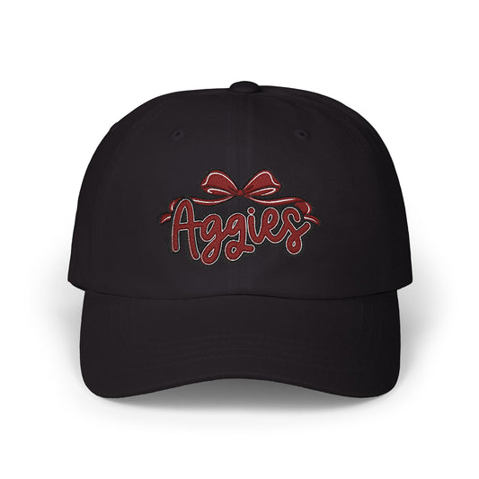 Aggies Script with Bow Cap | Classic Dad Cap