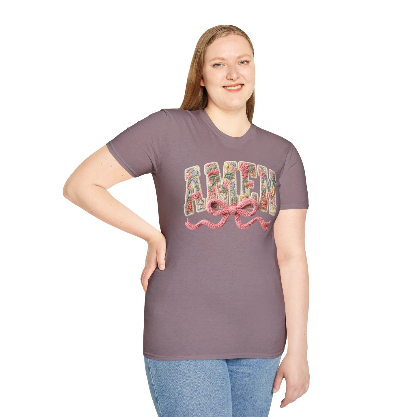 Alien Floral Script T-Shirt — Pink Bow Graphic Tee