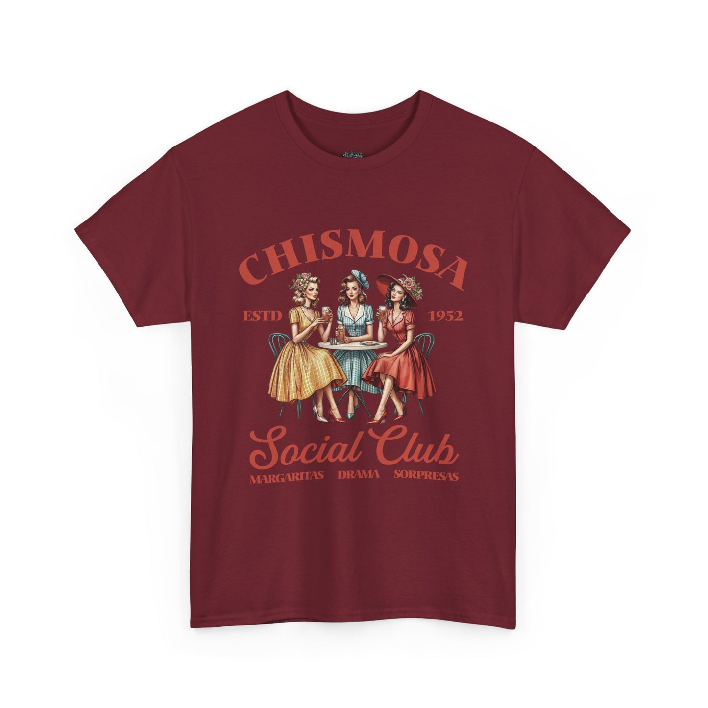 Chismosa Social Club Tee | Retro Ladies Gossip Graphic Shirt
