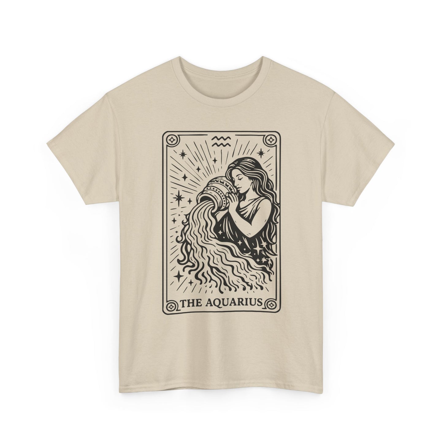 Aquarius Water Bearer tee | Zodiac astrology shirt, The Aquarius tarot design