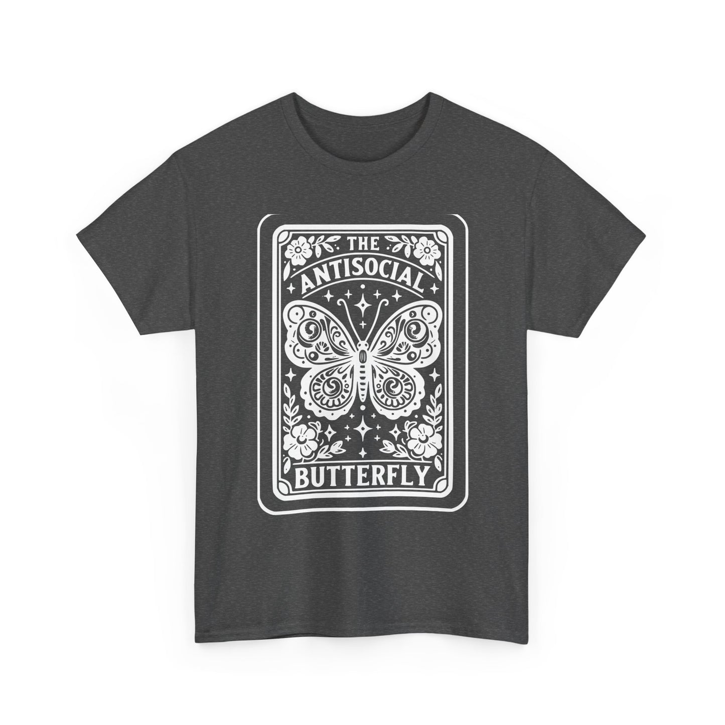Antisocial Butterfly T-Shirt | Decorative Butterfly Illustration