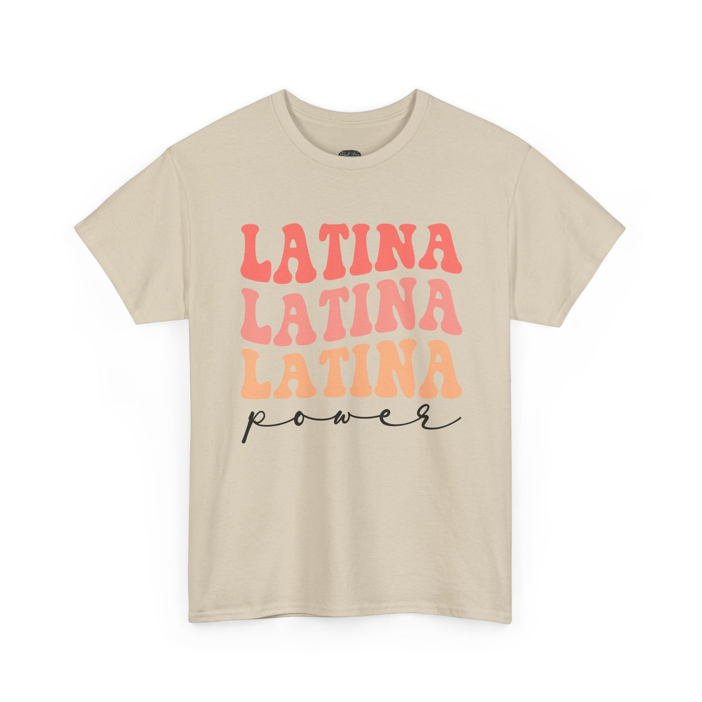 Latina Power tee | Latina Typography Shirt, Retro Script Design