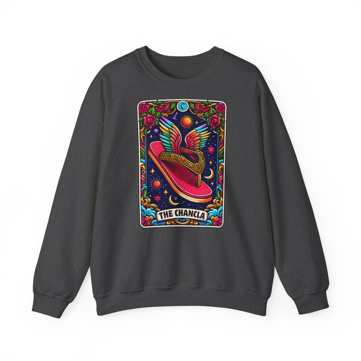Winged Sombrero Sweatshirt | Lotería Style Mexican Card Art