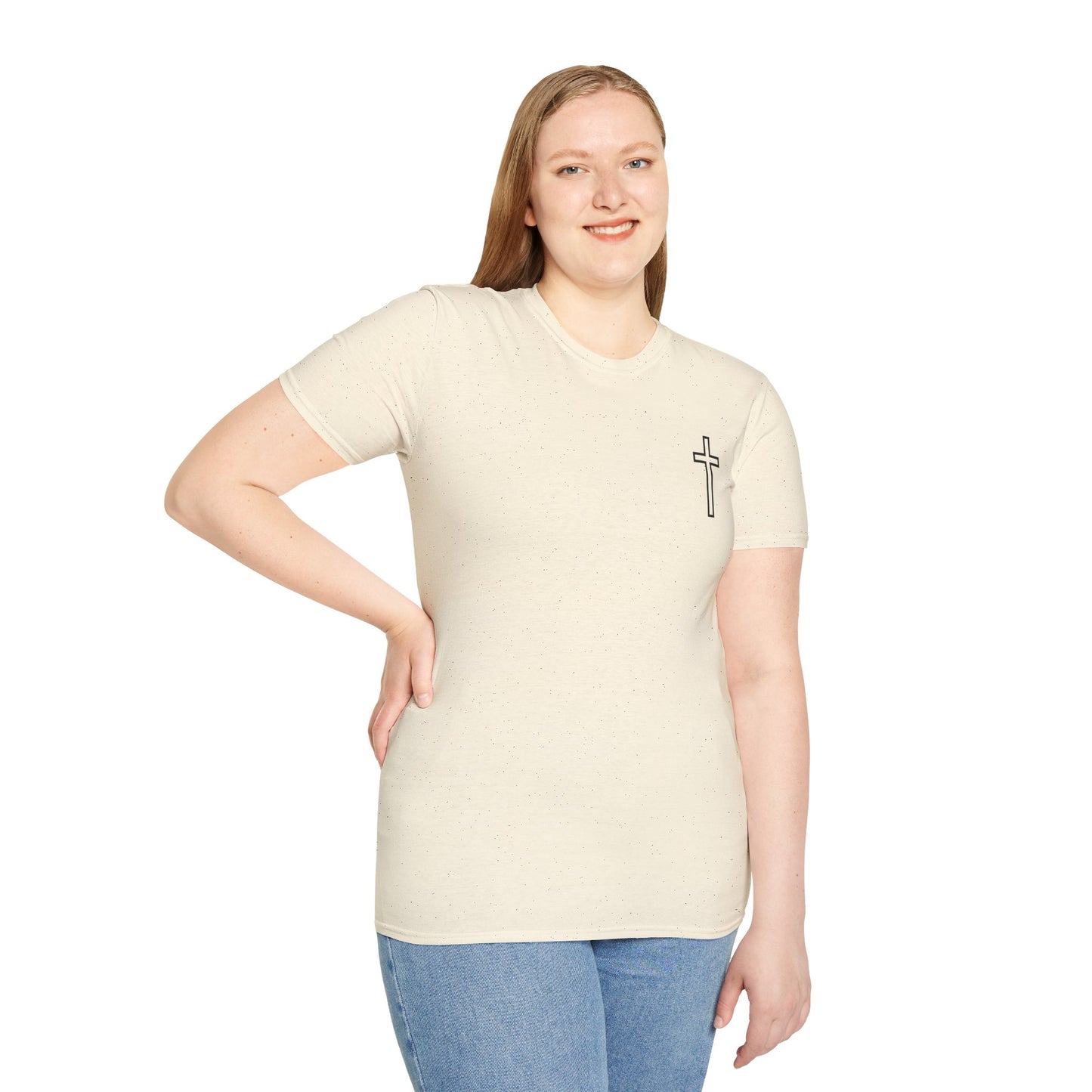 Blessed Who Stand T-Shirt — "Blessed is the woman who stood in faith through the storm" Christian Tee