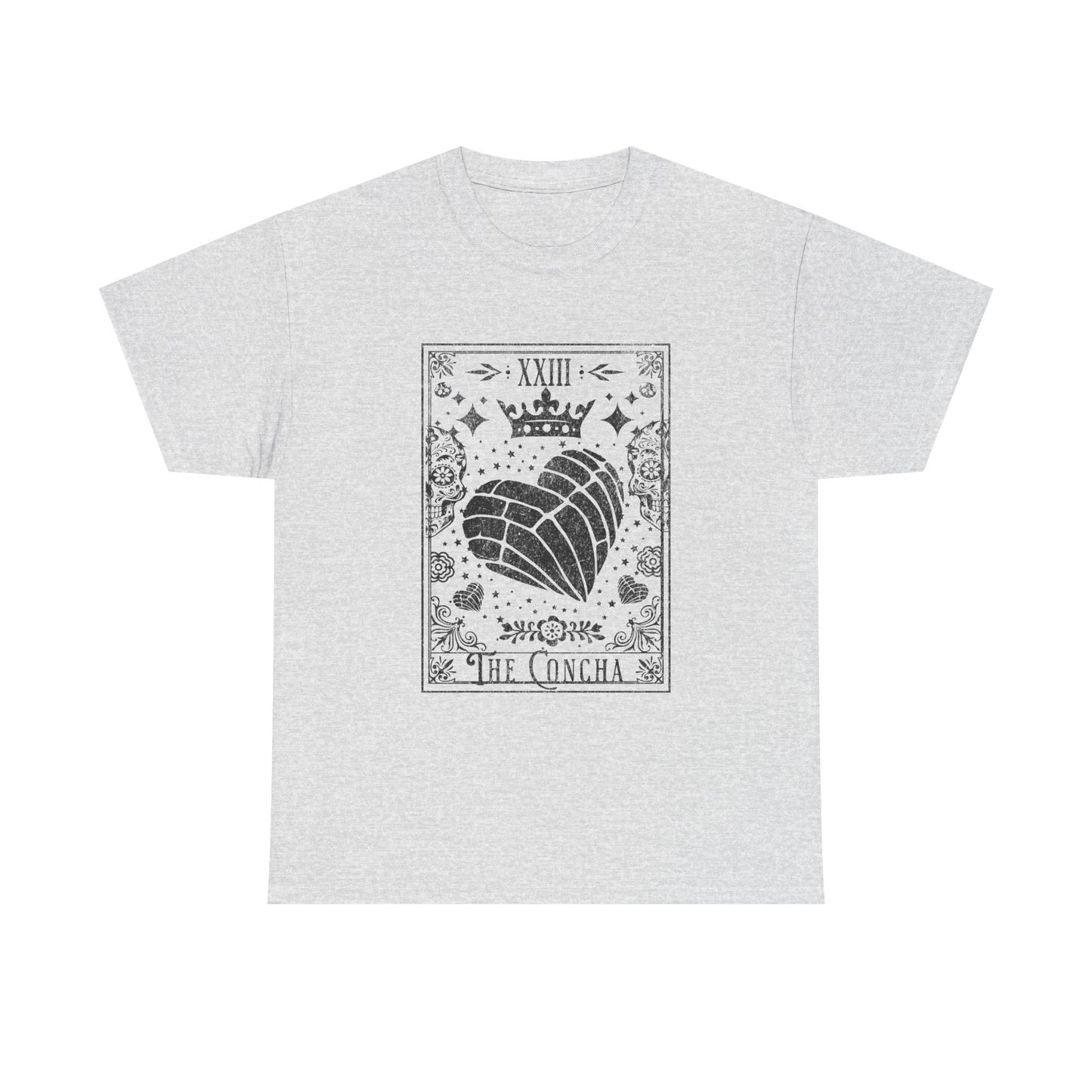 La Concha Tarot Card Tee | Shell Illustration, XIII Symbol, Occult Floral Design