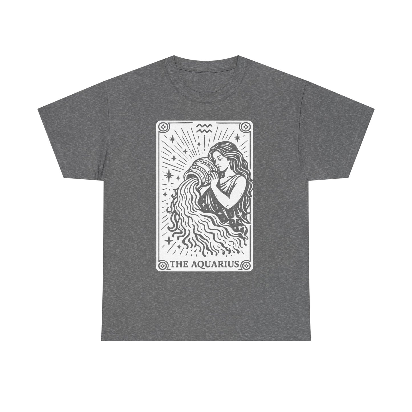 Aquarius Water Bearer tee | Zodiac astrology shirt, The Aquarius tarot design