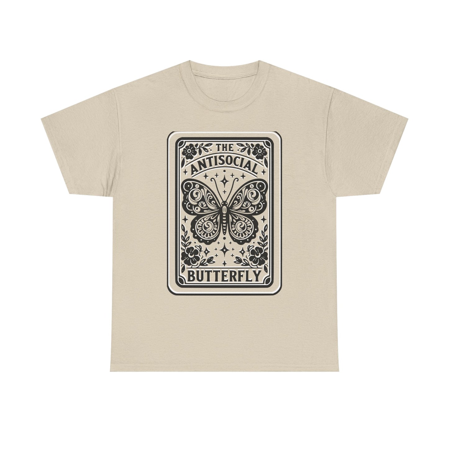 Antisocial Butterfly T-Shirt | Decorative Butterfly Illustration