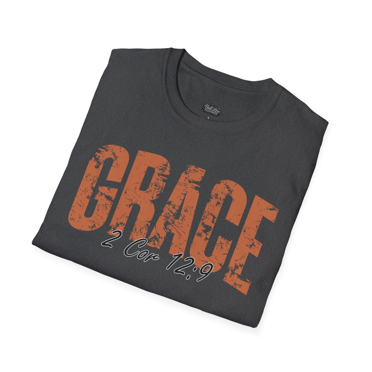 Grace 2 Cor 12:9 T-Shirt | Christian scripture faith tee