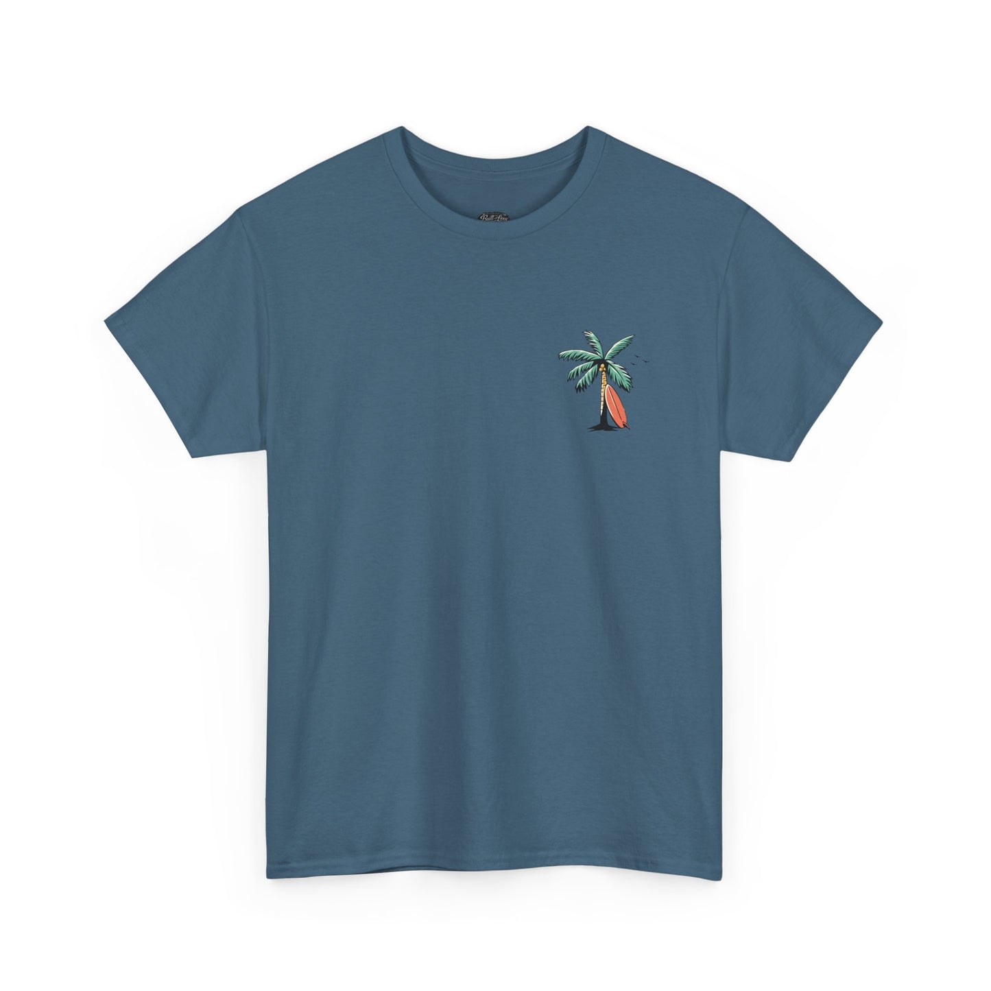T-Shirt — "Even the Wind and Waves Obey Him" Palm Tree Surf Christian Tee