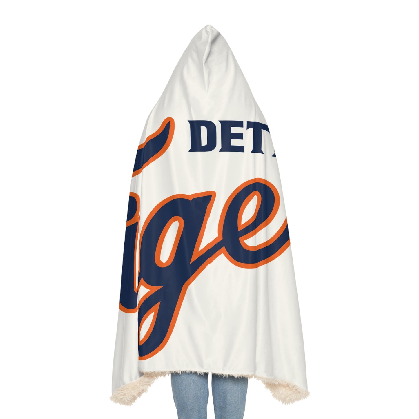 Detroit Tigers Snuggle Blanket | Sports Team Hooded Throw, MLB Fan Cozy Throw