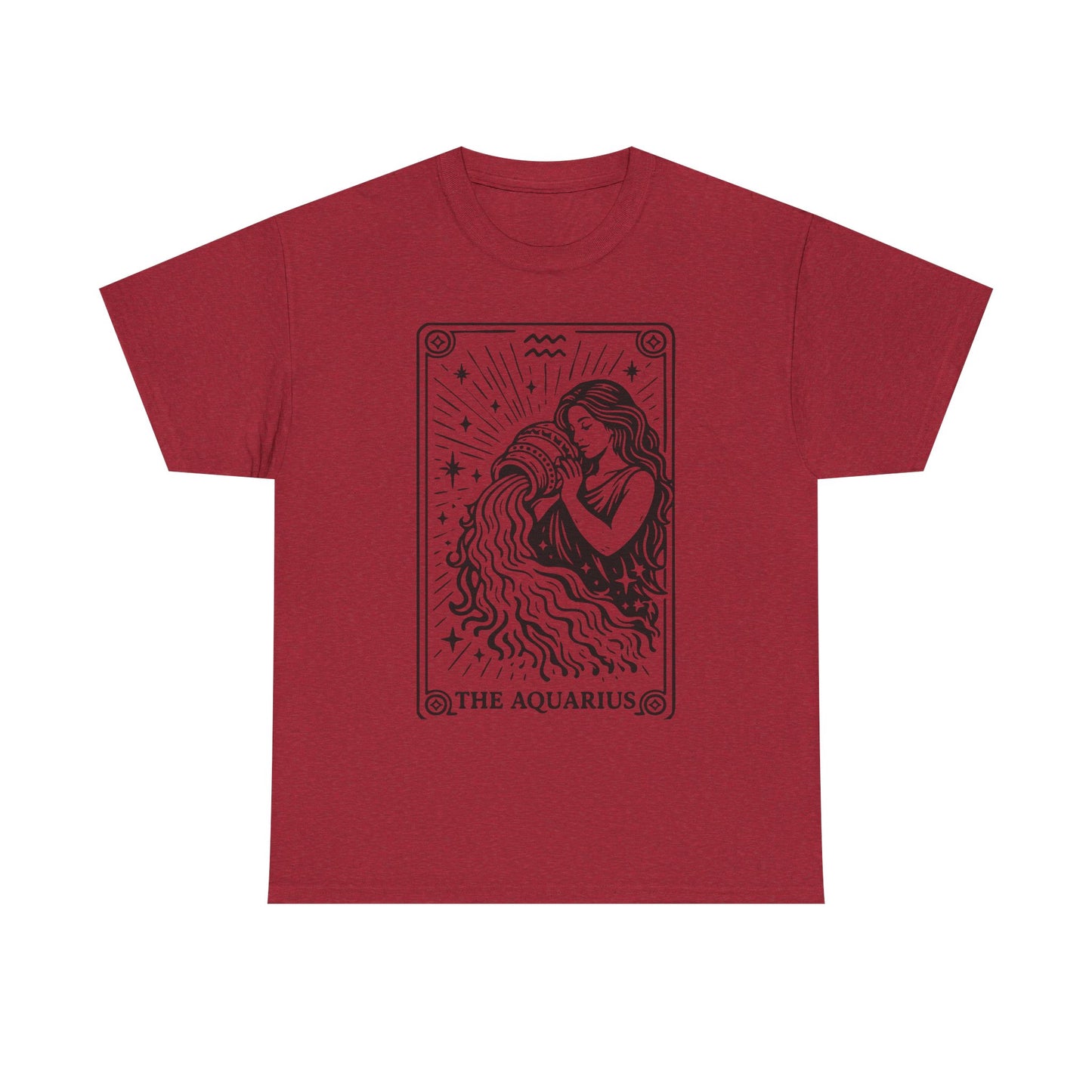 Aquarius Water Bearer tee | Zodiac astrology shirt, The Aquarius tarot design