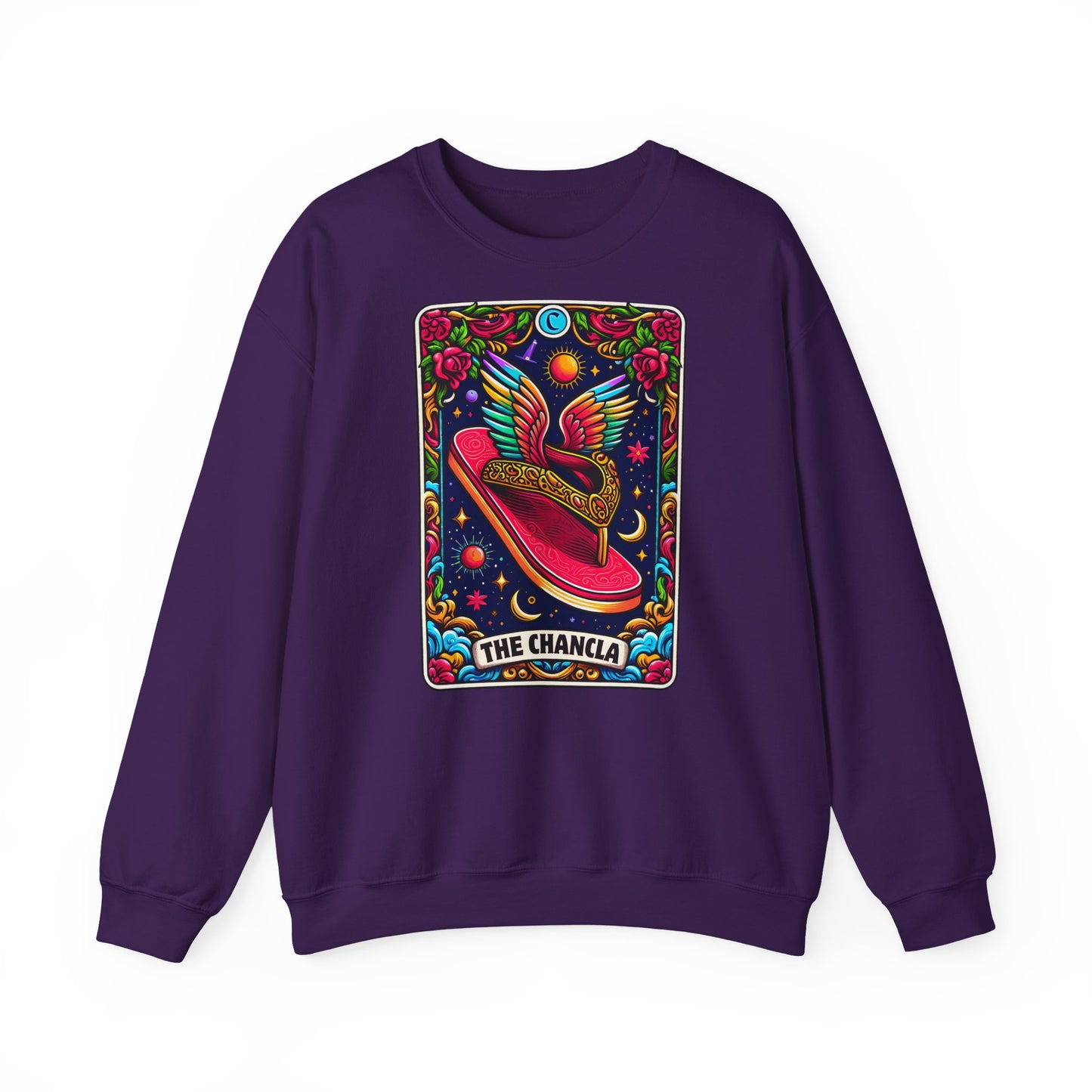 Winged Sombrero Sweatshirt | Lotería Style Mexican Card Art