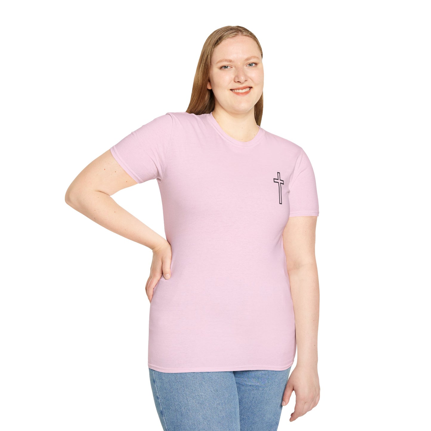 Blessed Who Stand T-Shirt — "Blessed is the woman who stood in faith through the storm" Christian Tee