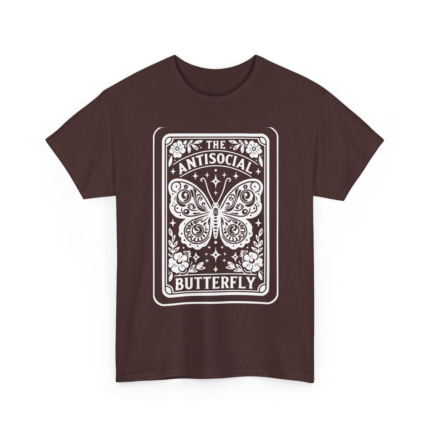 Antisocial Butterfly T-Shirt | Decorative Butterfly Illustration
