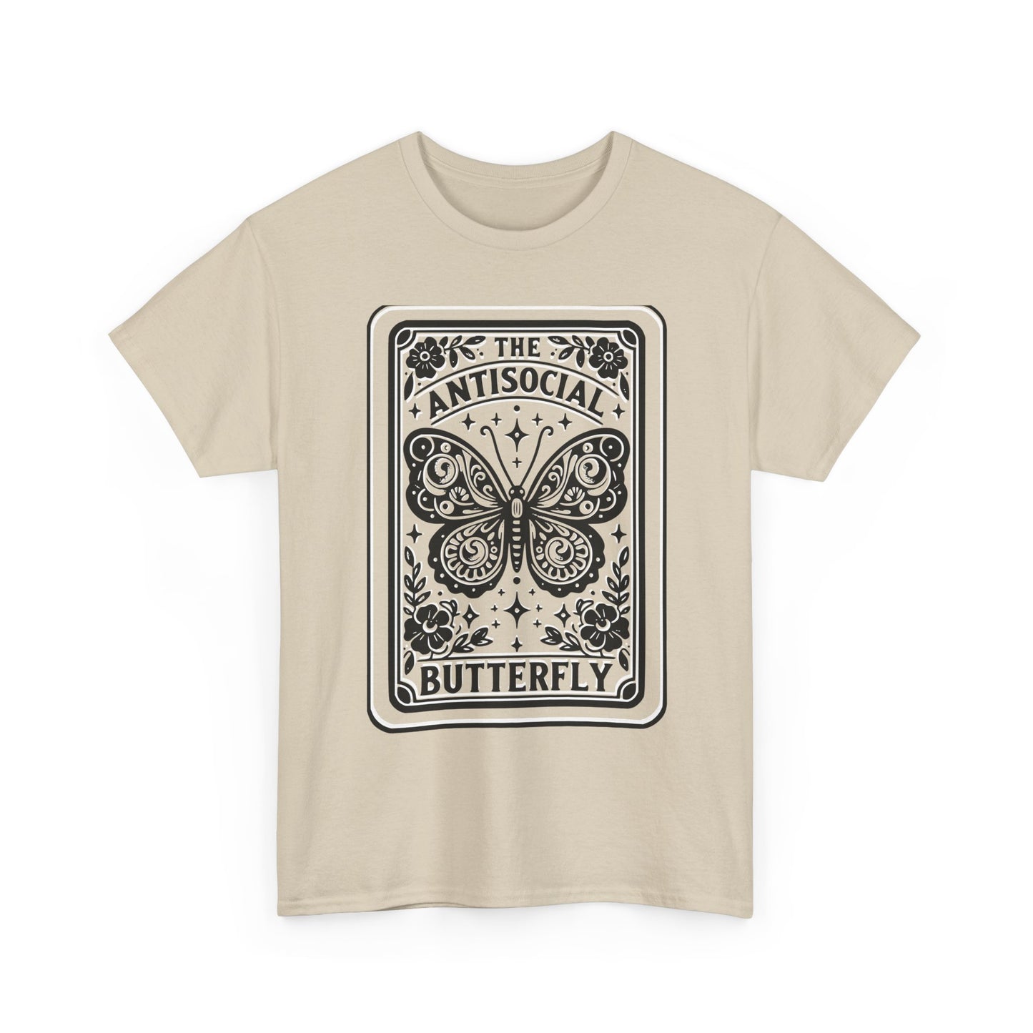 Antisocial Butterfly T-Shirt | Decorative Butterfly Illustration