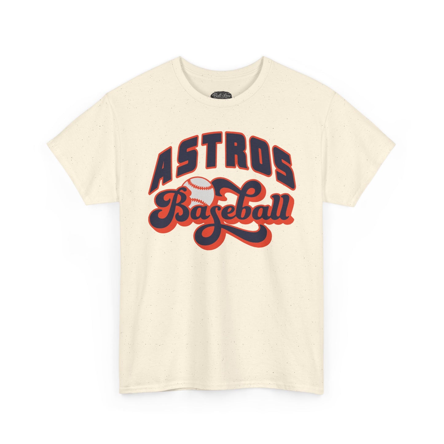 Astros Baseball Tee | Retro Script Sports Shirt