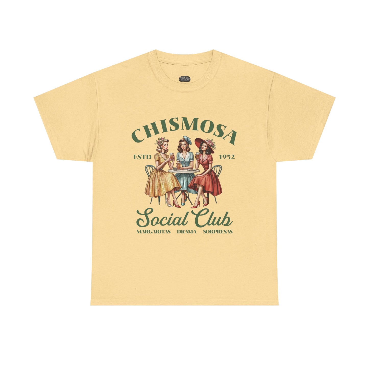 Chismosa Social Club Tee | Vintage Women Gossip Illustration