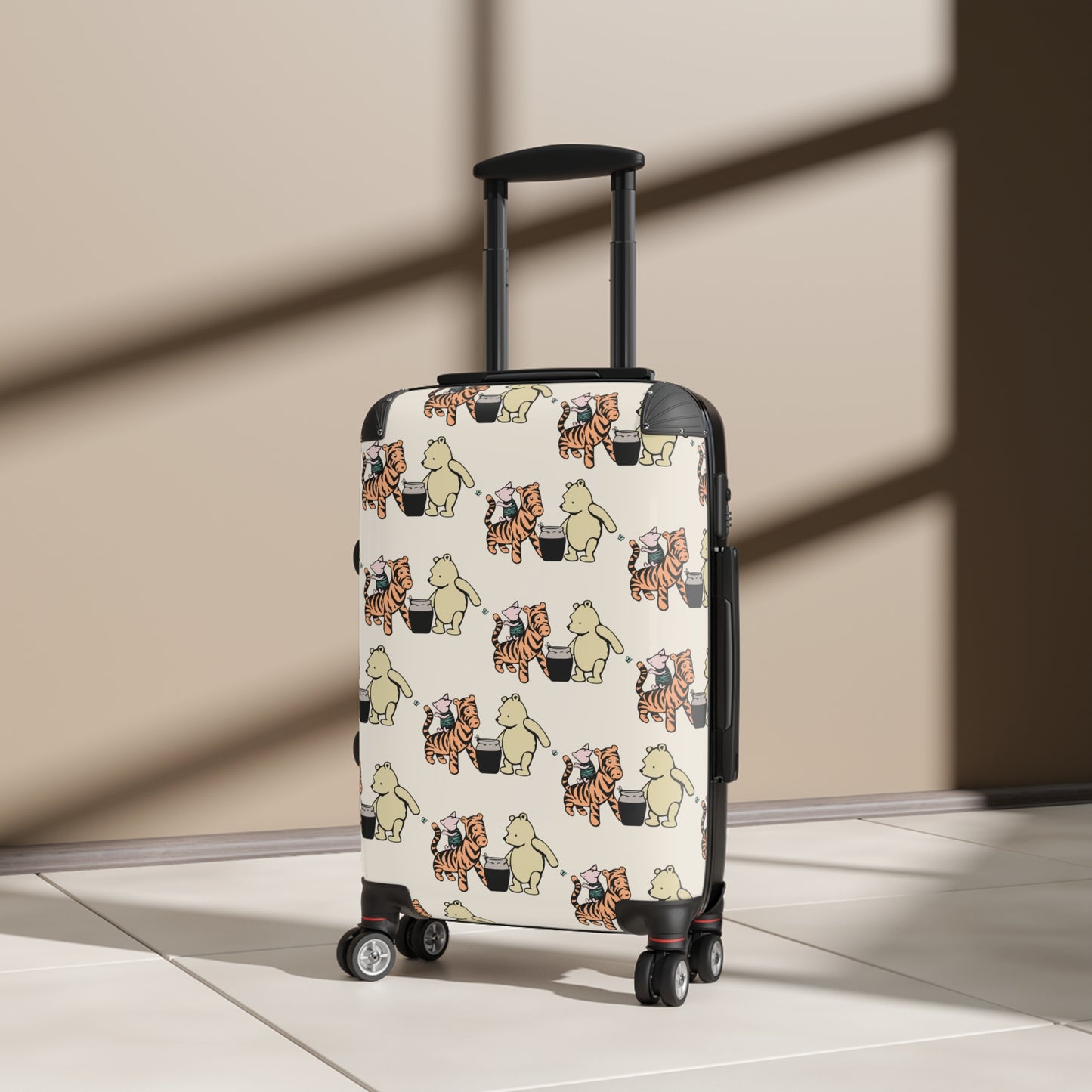 Bear and Tiger Pattern Suitcase | Cute Animal Luggage Cover