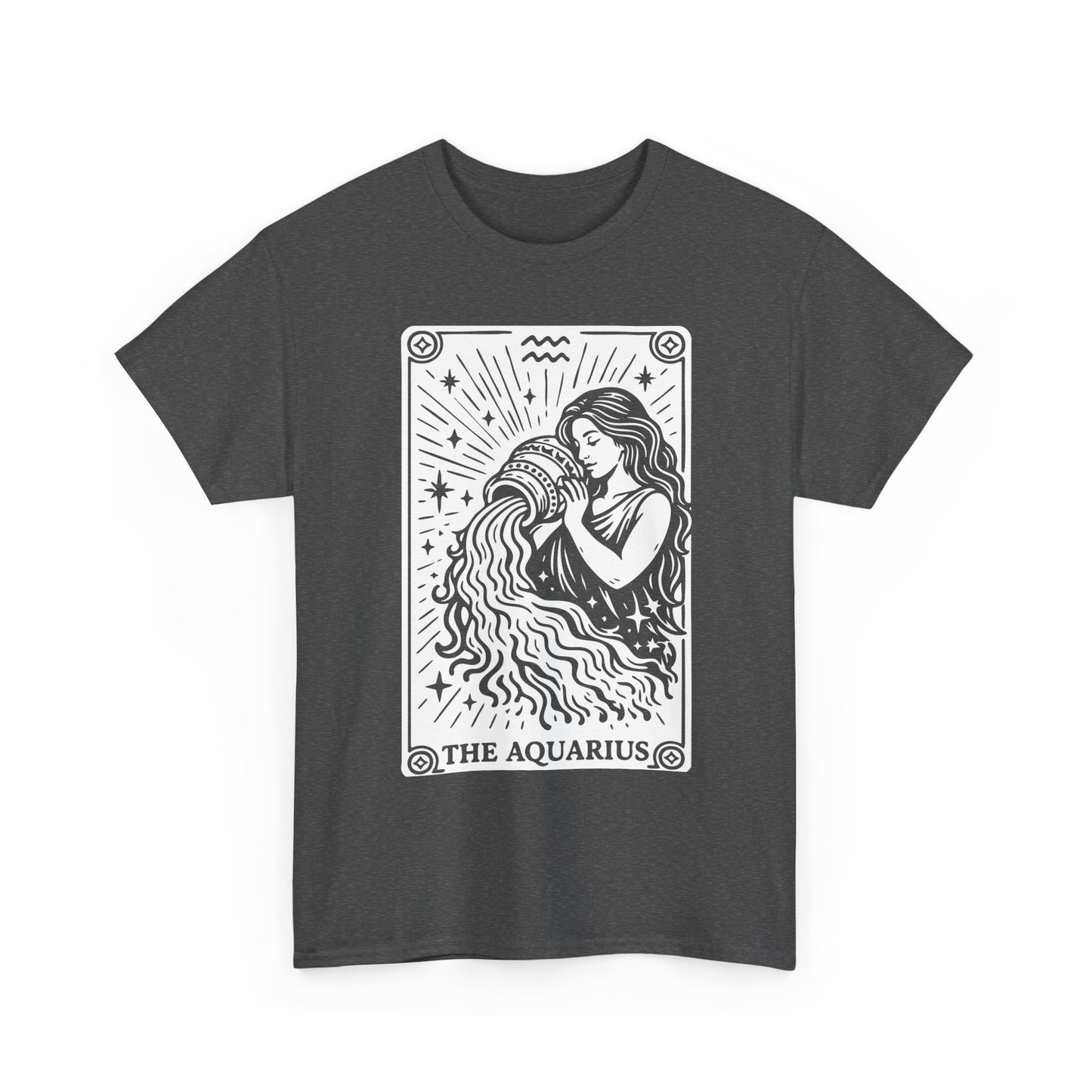 Aquarius Water Bearer tee | Zodiac astrology shirt, The Aquarius tarot design