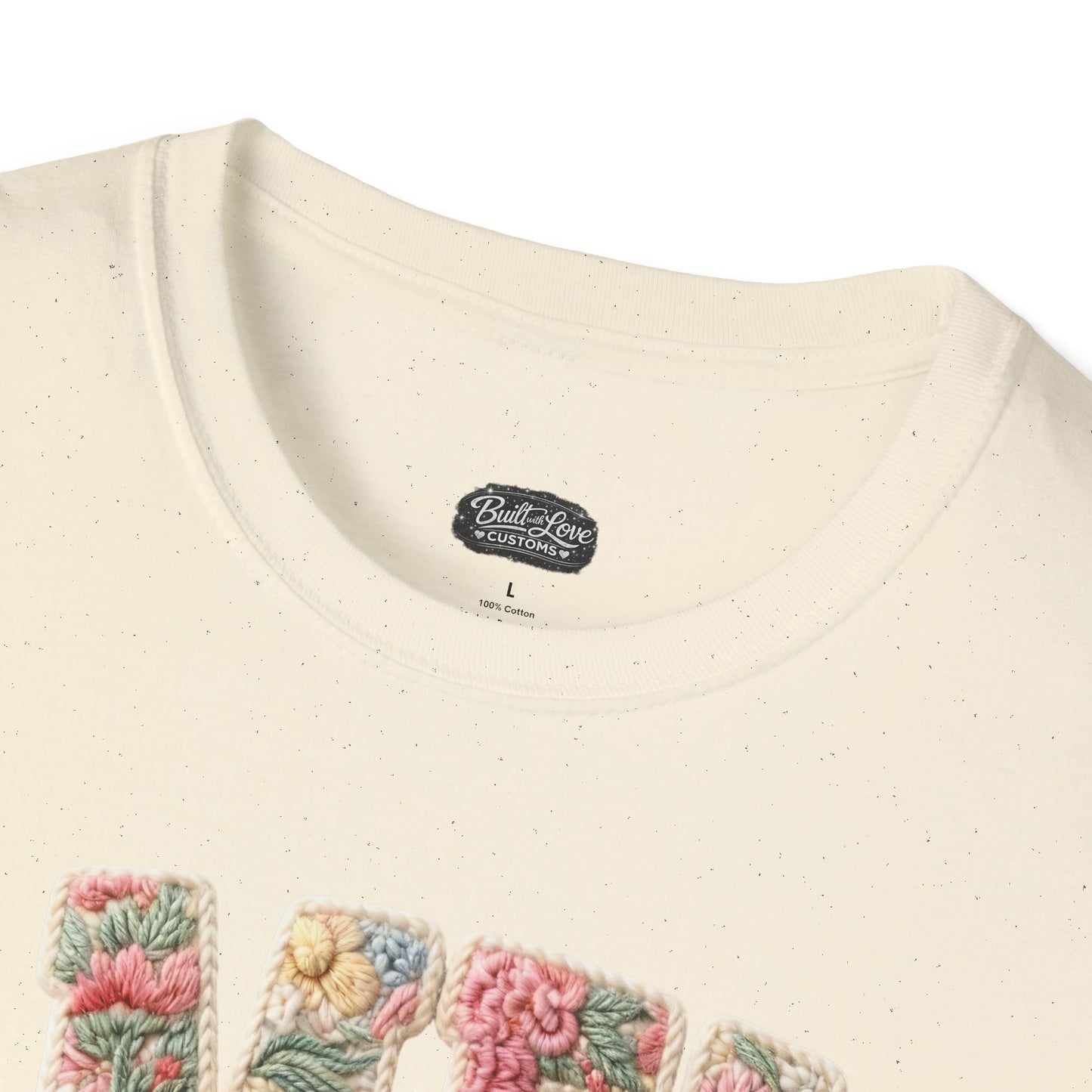 Alien Floral Script T-Shirt — Pink Bow Graphic Tee