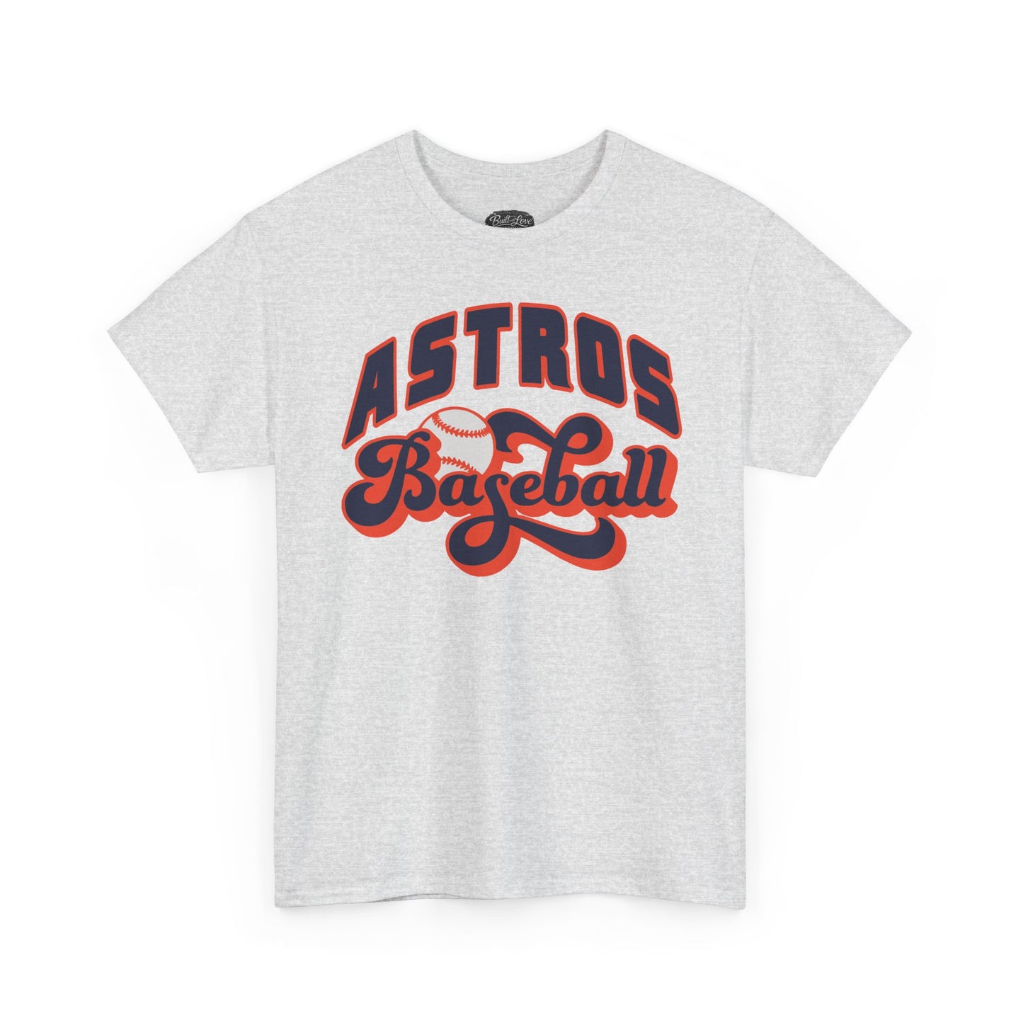 Astros Baseball Tee | Retro Script Sports Shirt