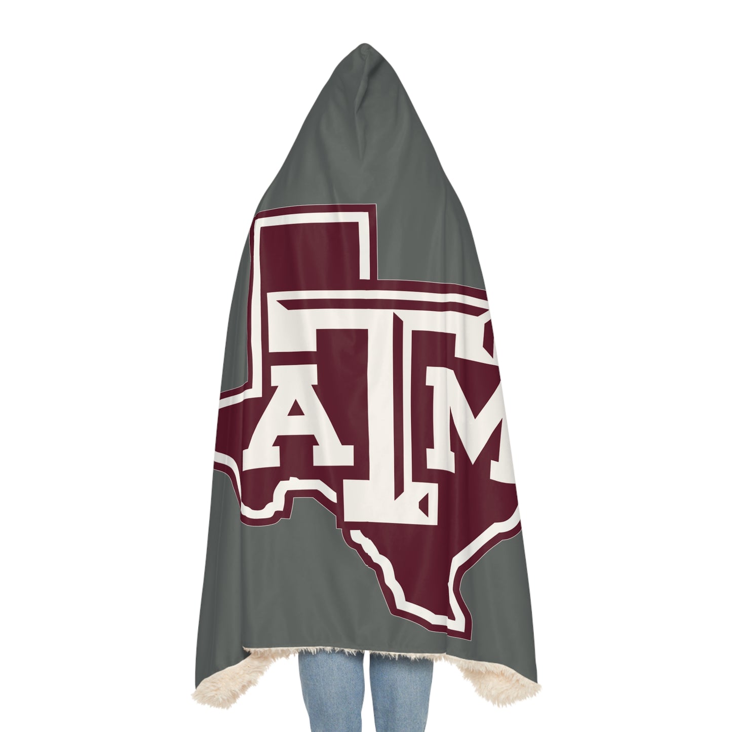 Texas A&M Logo Snuggle Blanket | College Team Hooded Throw