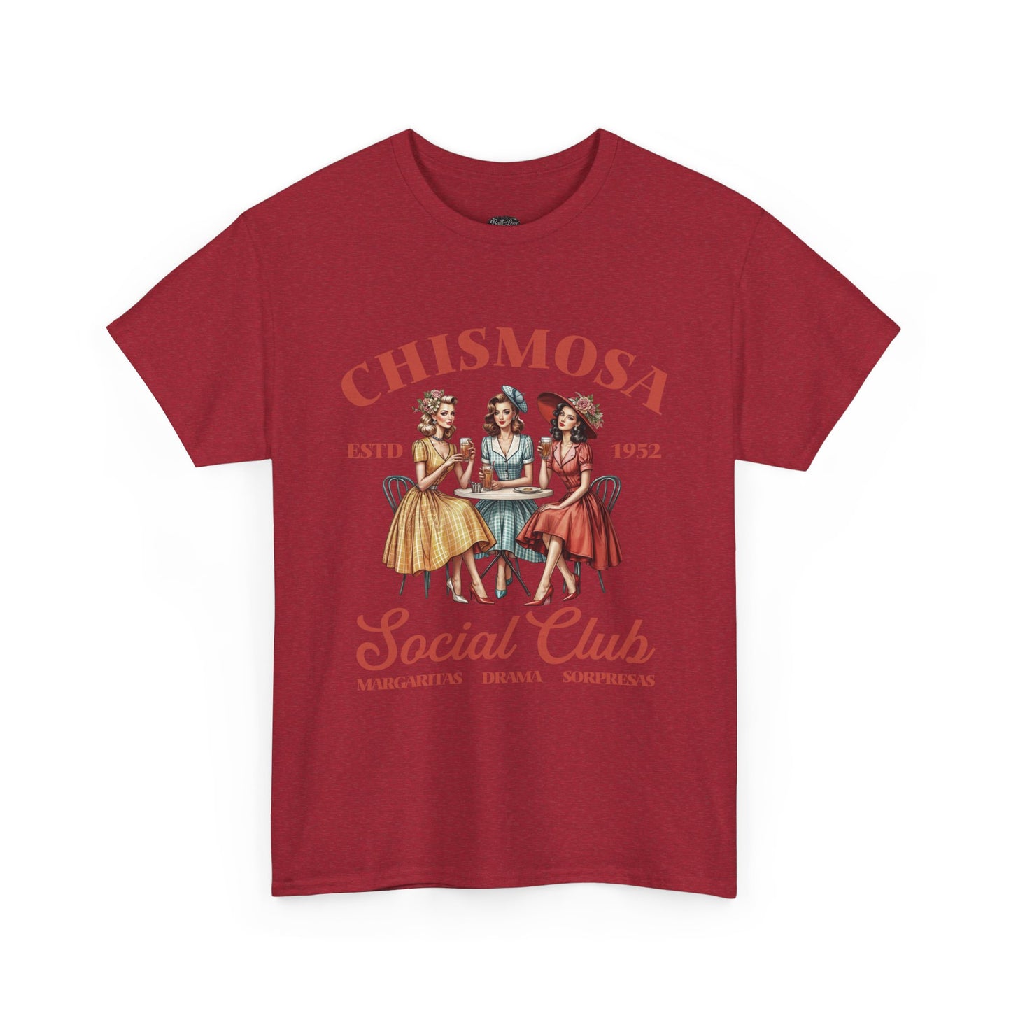 Chismosa Social Club Tee | Retro Ladies Gossip Graphic Shirt
