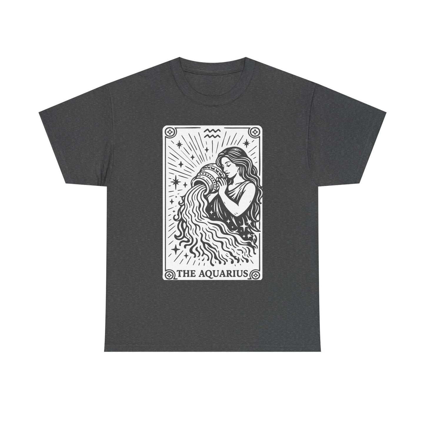 Aquarius Water Bearer tee | Zodiac astrology shirt, The Aquarius tarot design