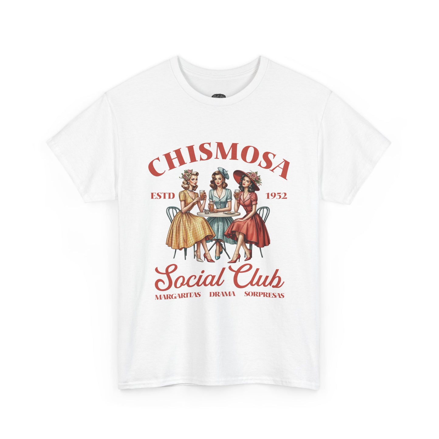 Chismosa Social Club Tee | Retro Ladies Gossip Graphic Shirt
