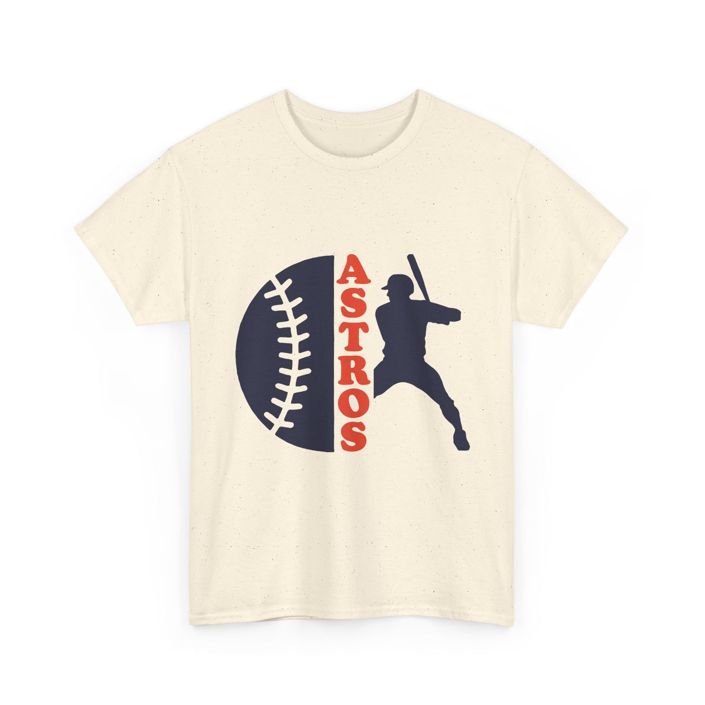 Astros Baseball Batter Tee | Baseball Silhouette, Team Script
