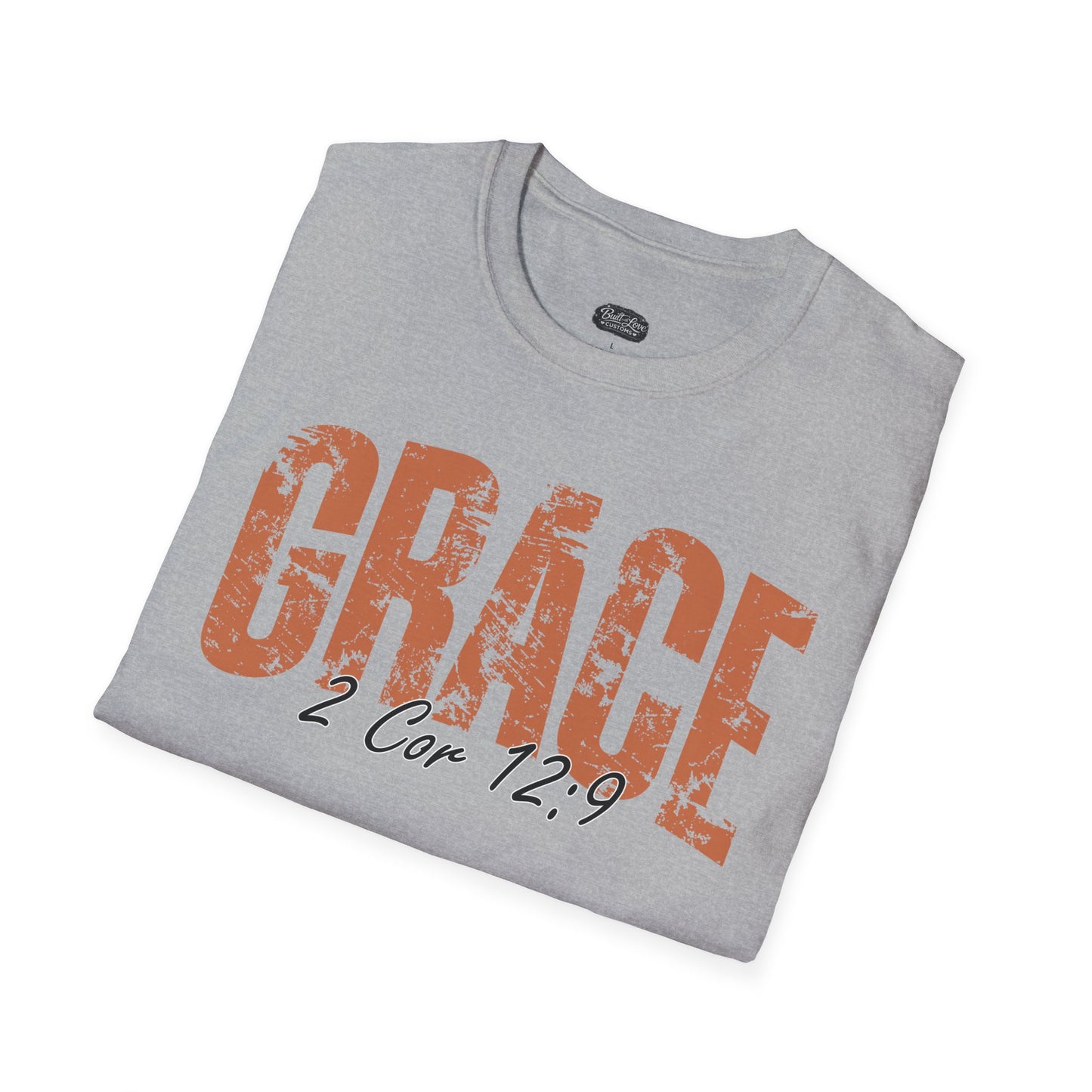 Grace 2 Cor 12:9 T-Shirt | Christian scripture faith tee