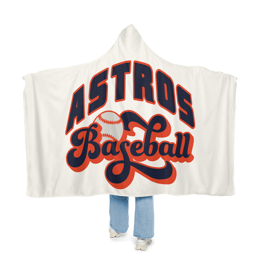 Astros Baseball Snuggle Blanket | Team Logo Hooded Throw